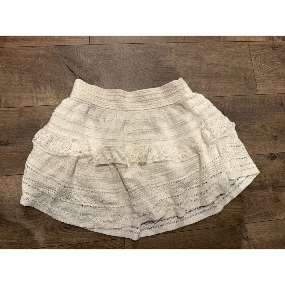 Aerie White Lace Skirt Womens Medium NWT New Boho Cottagecore Coquette
